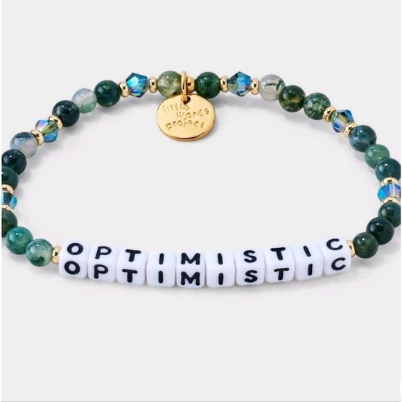 Little Words Project "Optimistic" Beaded Bracelet - Picture 2 of 9